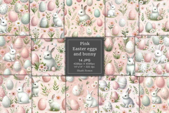 Download Pastel Pink Easter Eggs Digital Paper - Egg Collection
