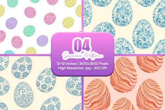 Download Decorative Easter Eggs Seamless Pattern - Egg Collection