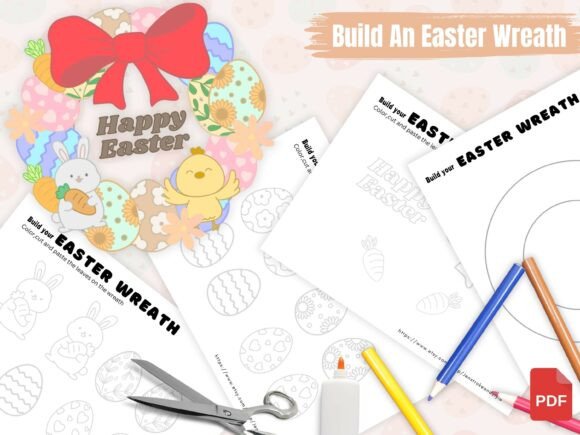 Download Easter DIY Wreath, Easter Egg Activity - Premium Resources