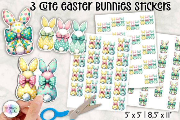 Download Cute Easter Bunny Stickers - Easter bunny stickers Collection