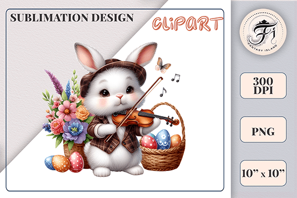 Download Cute Easter Bunny with Basket and Eggs - Egg Collection