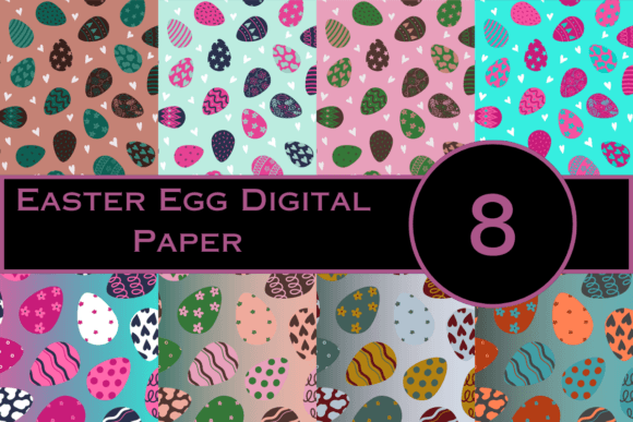 Download Easter Eggs Digital Paper - Egg Collection