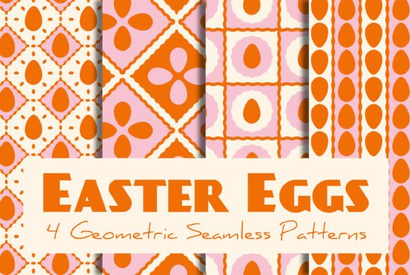 Download Easter Eggs Geometric Seamless Patterns - Egg Collection