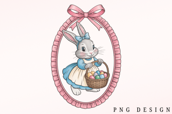 Download Retro Easter Bunny PNG Clipart Design - Premium Resources