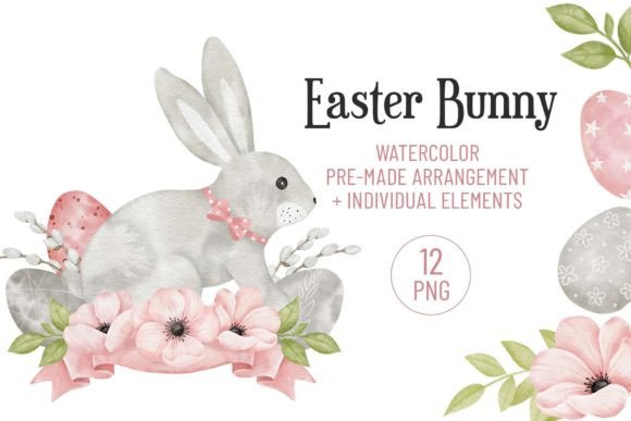 Download Watercolor Easter Bunny with Egg PNG - Egg Collection