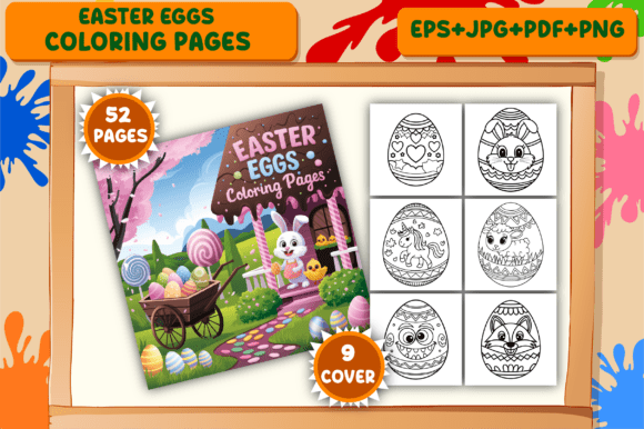 Download Easter Eggs Coloring Pages for Kids - Egg Collection