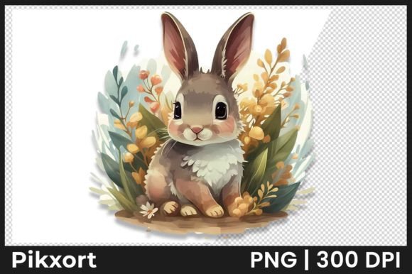 Download Vintage Easter PNG with Bunny Clipart - Vintage easter png Collection
