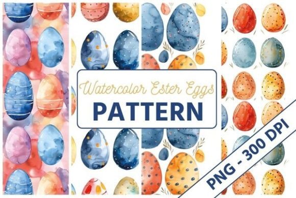 Download Watercolor Easter Eggs Pattern - Egg Collection