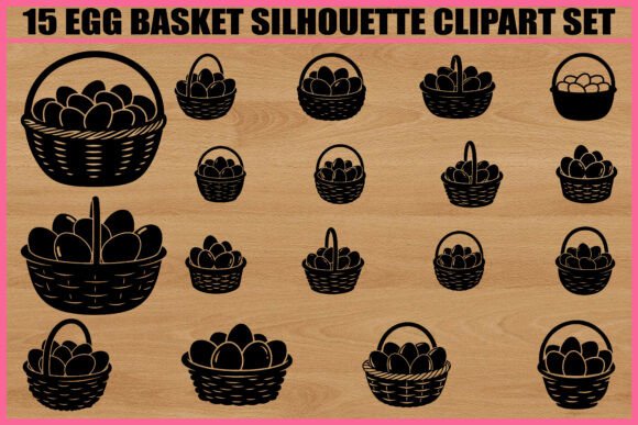 Download 15 Egg Basket Silhouette - Egg Collection