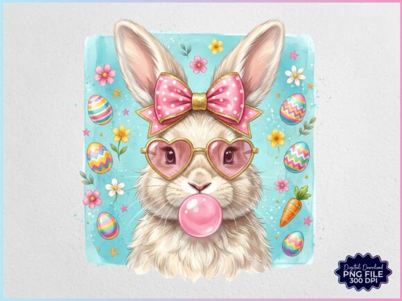 Download Cute Coquette Easter Bunny PNG - Premium Resources