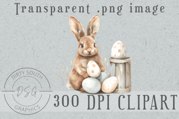 Download Watercolor Easter Bunny &amp; Eggs - Egg Collection
