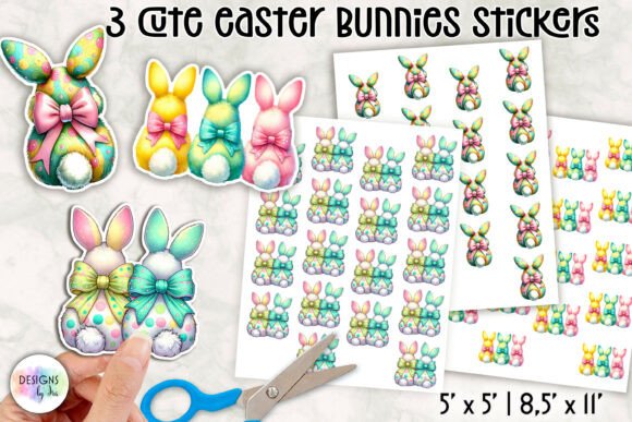 Download Cute Easter Bunny Stickers - Easter bunny stickers Collection